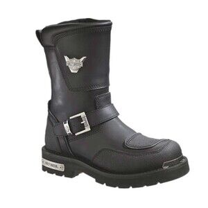 Harley-Davidson Men's Shift Engineer Zip Black 9-Inch Motorcycle Boots NEW SZ 11